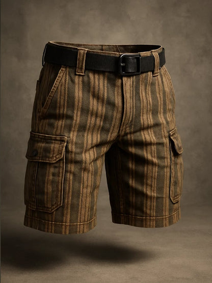 Men's Retro Outdoor Ripstop Multi-Purpose Cargo Shorts