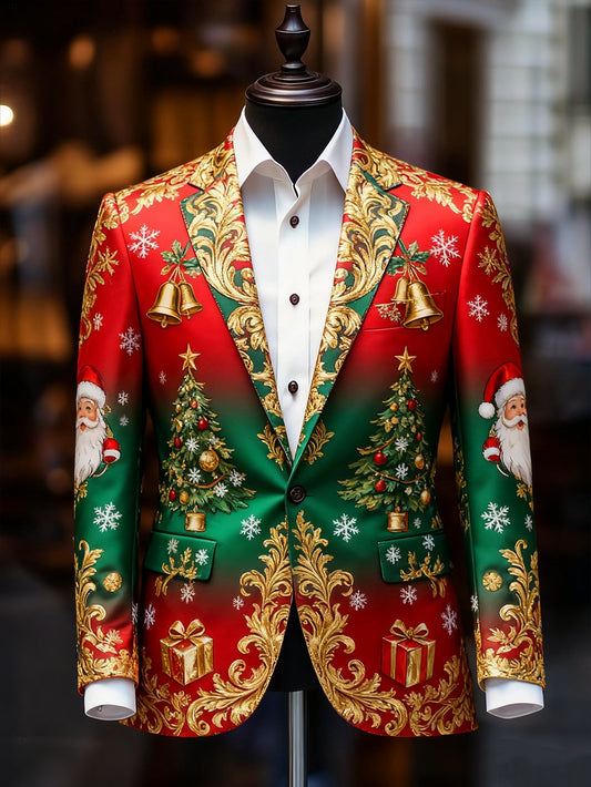 Men's Business Casual Christmas Suit Outerwear