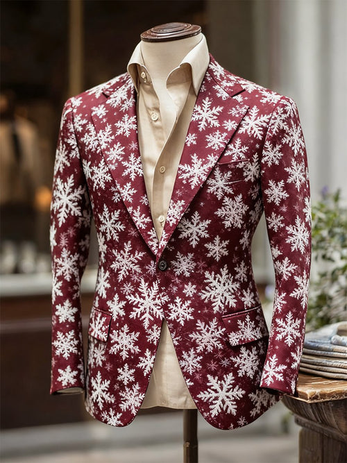 Men's Business Casual Christmas Suit Outerwear