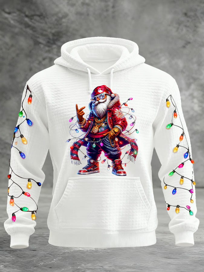 Men's Santa Claus Print Hoodie
