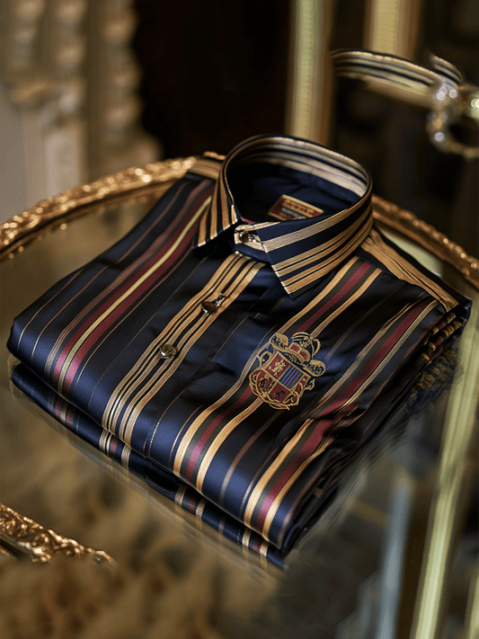 Men's Satin Luxe Long Sleeve Button Down Shirt