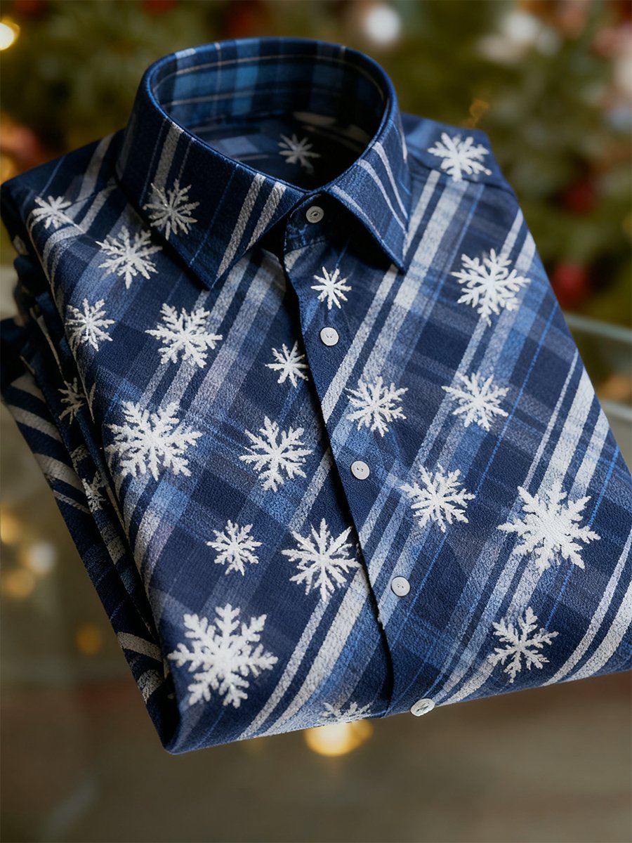 Men's Christmas Art Long Sleeve Shirt