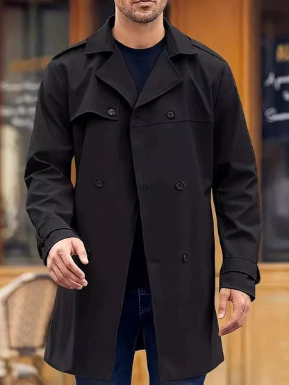 Men's Light Luxury Business Pocket Windbreaker