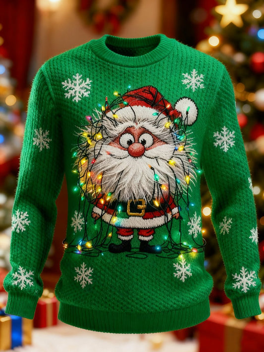 Funny and ugly Santa Claus sweater