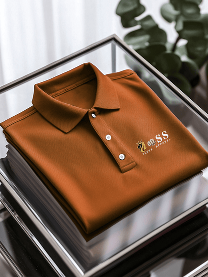 Men's Business Casual Printed Polo Shirt