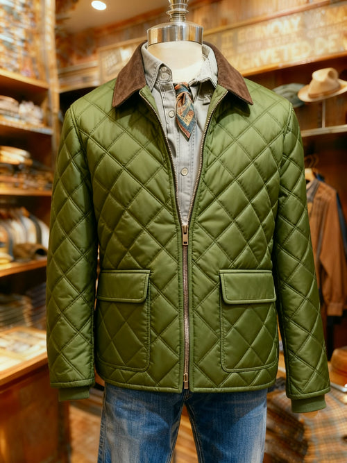 Men's Vintage Casual Winter Lightweight Warm Quilted Coat