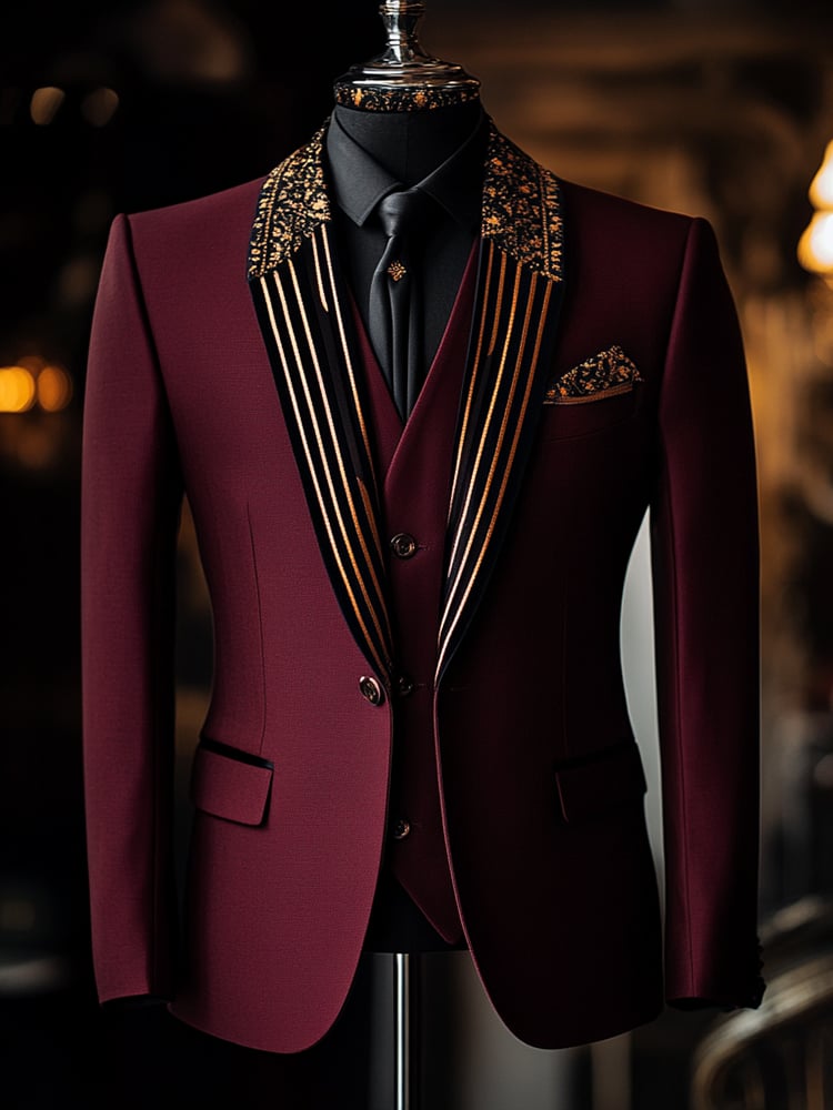 Men's Luxury Business Print Blazers