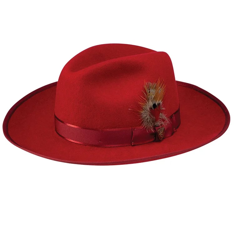 Wool Pinch Front Fedora