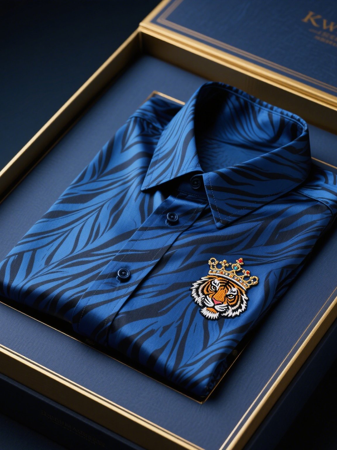 Men's Satin Luxury Business Striped Short Sleeve Button Shirt