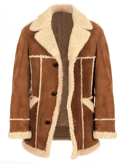 Men's Retro Patchwork Pocket Plush Reverse Collar Outdoor Jacket