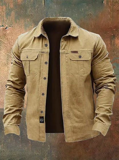 Men's Vintage Outdoor Multi-Pocket Jacket
