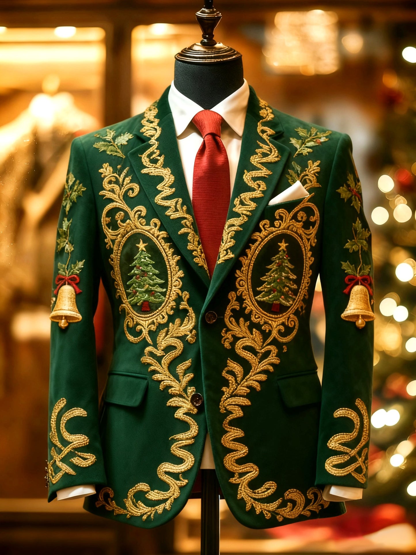 Men's Retro Christmas Casual Blazer