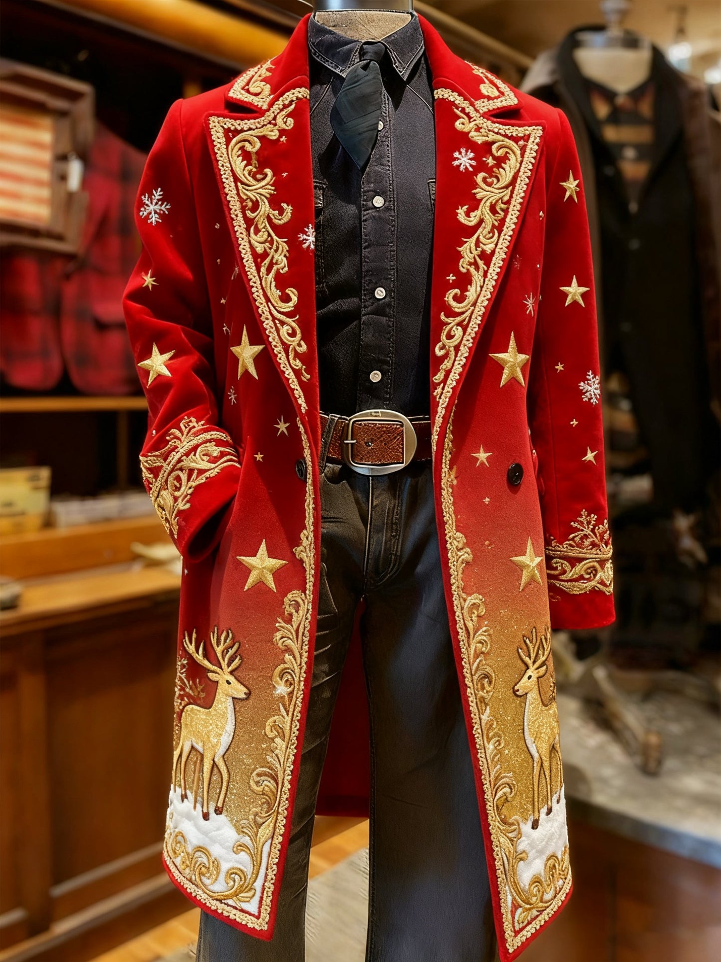 Men's Vintage Christmas Party Casual Jacket