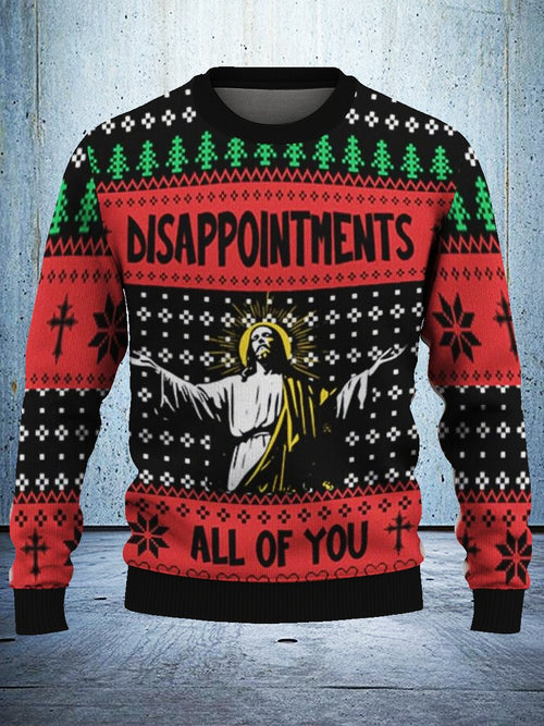 "Disappointing You All - Christmas 2025" Ugly Christmas Sweatshirt