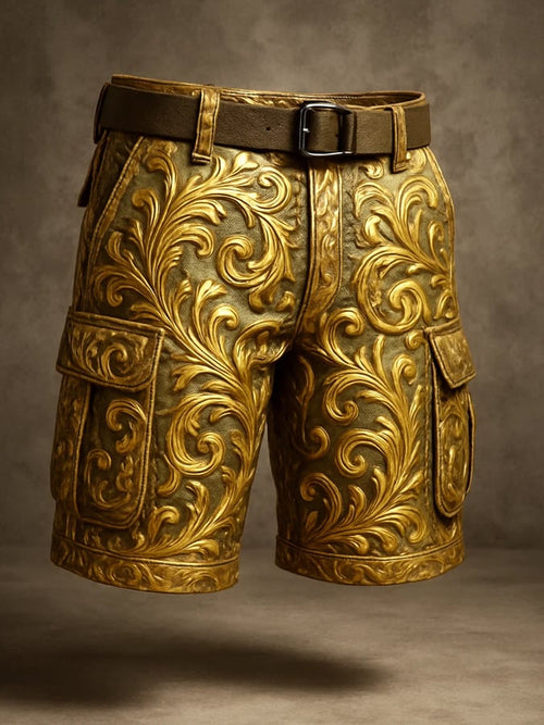 Men's Retro Outdoor Ripstop Multi-Purpose Cargo Shorts
