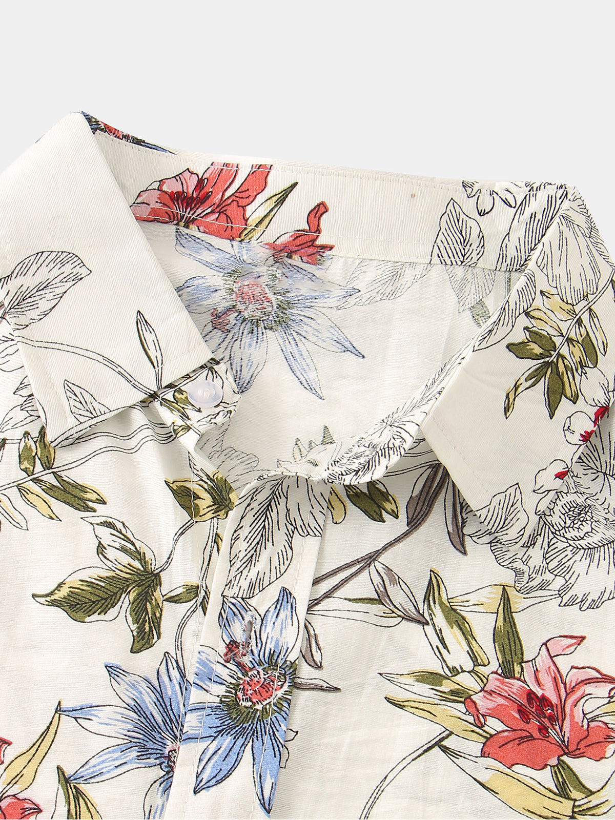 Men's Summer Floral Vintage Hawaiian Short Sleeve Shirt