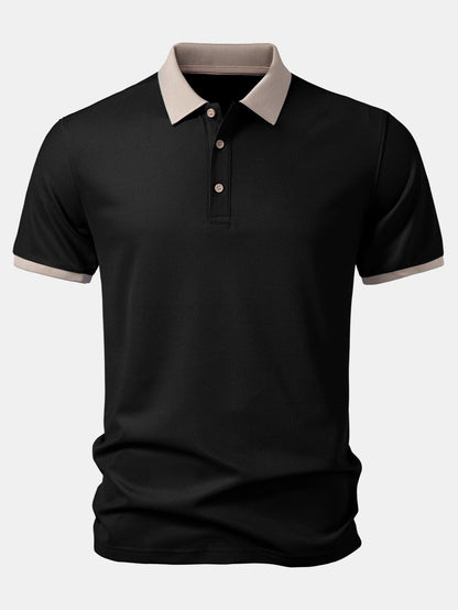 Contrast Collar Polo