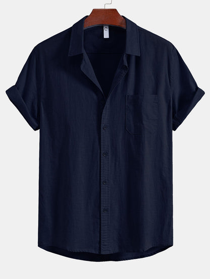 Linen Pocket Button Up Shirt