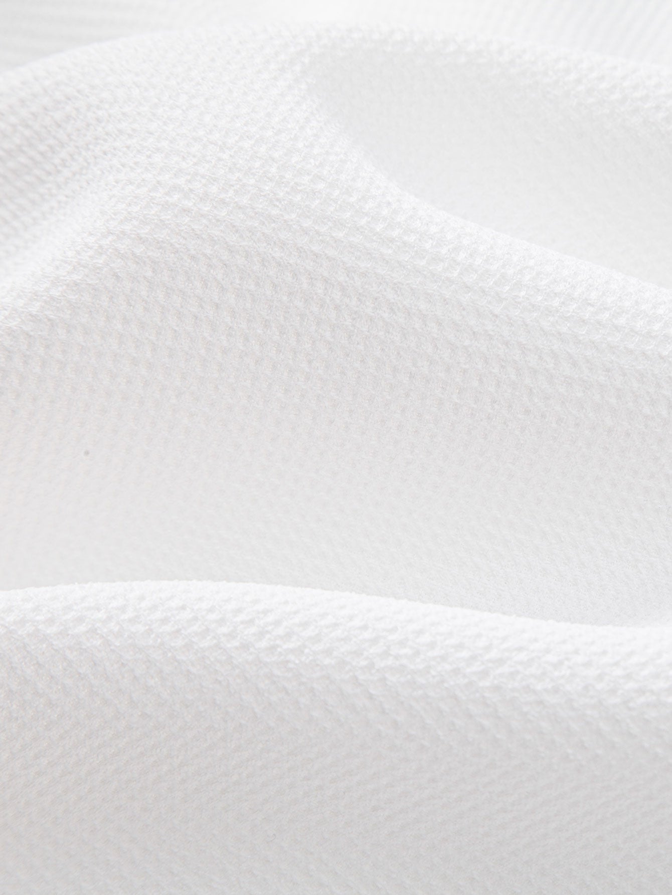 Waffle Textured Stand Collar Shirt