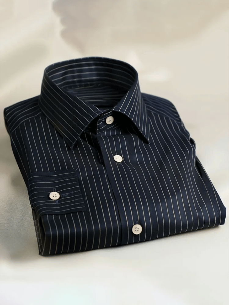 Men's Satin Luxe Long Sleeve Button Down Shirt