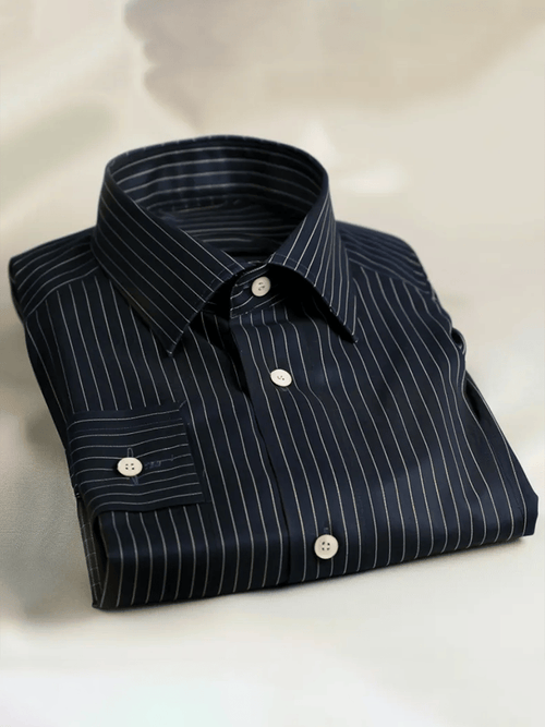 Men's Satin Luxe Long Sleeve Button Down Shirt