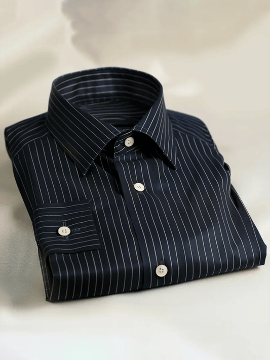 Men's Satin Luxe Long Sleeve Button Down Shirt
