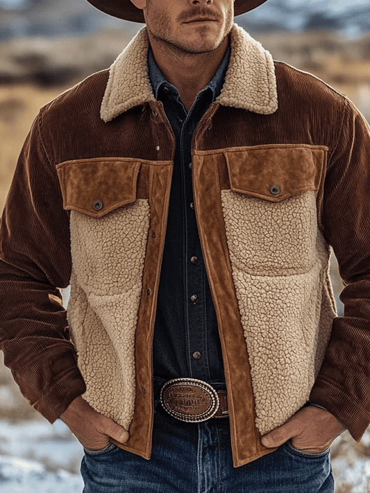 Men's Outdoor Vintage Sports Pocket Jacket