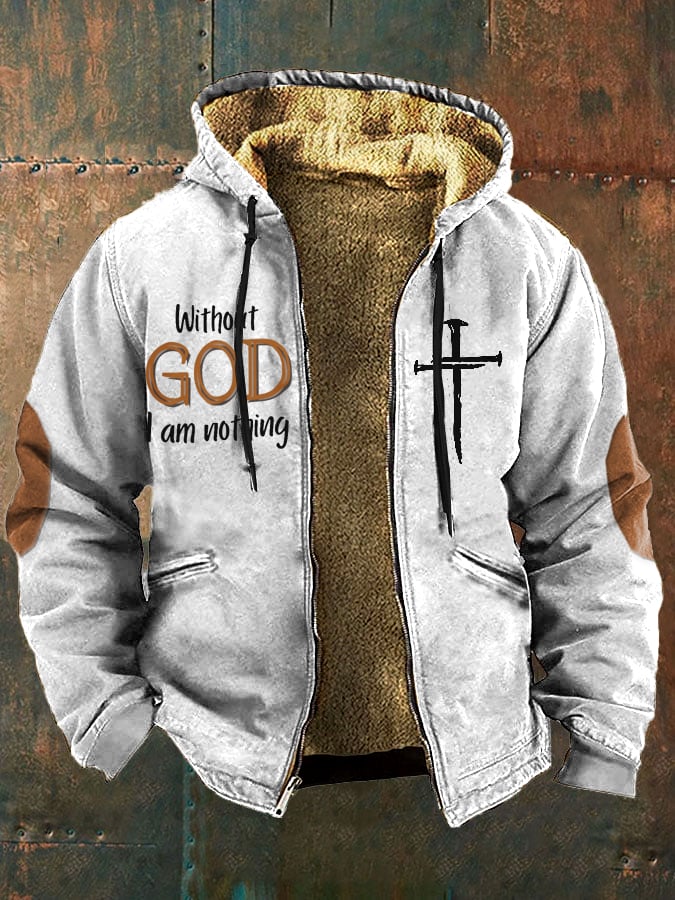 Men's Faith in God Fleece Jacket Multicolor