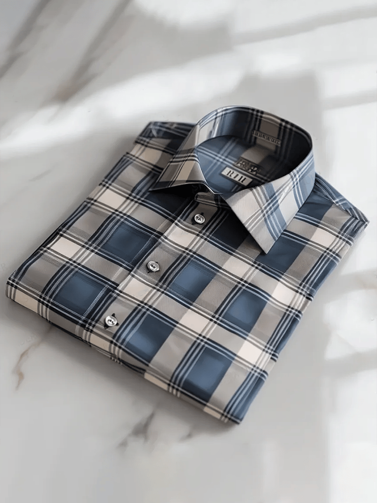 Men's Satin Luxe Print Short Sleeve Button Shirt