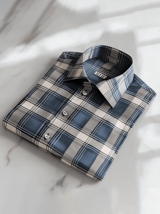 Men's Satin Luxe Print Short Sleeve Button Shirt