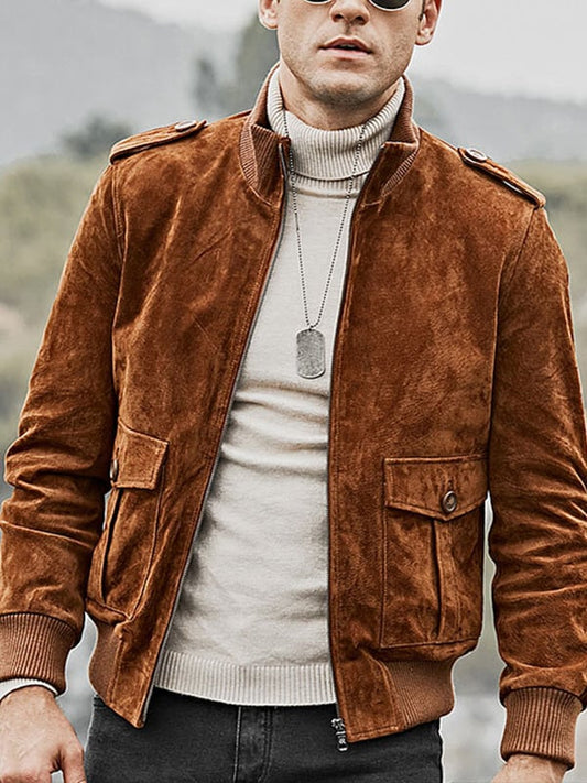 Men's Outdoor Sports Zipper Pocket Trendy Jacket