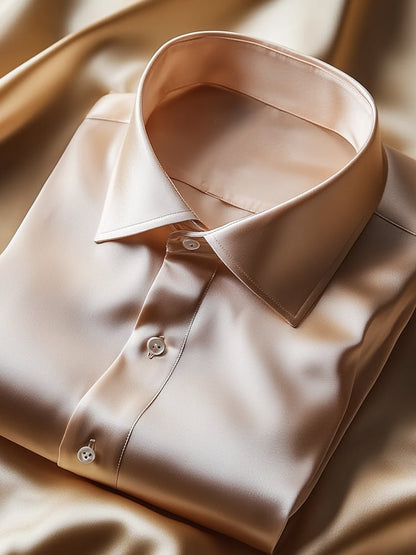 Men's Luxury Business Casual Lapel Short Sleeve Shirt