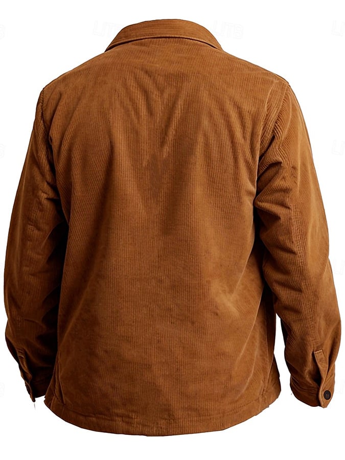 Men's Vintage Western Corduroy Shirt