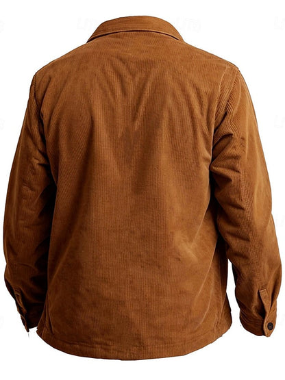 Men's Vintage Western Corduroy Shirt