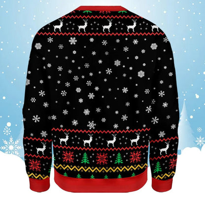 Men's Retro Jesus Disappointments All Of You Ugly Christmas Sweater Printed Sweatshirt