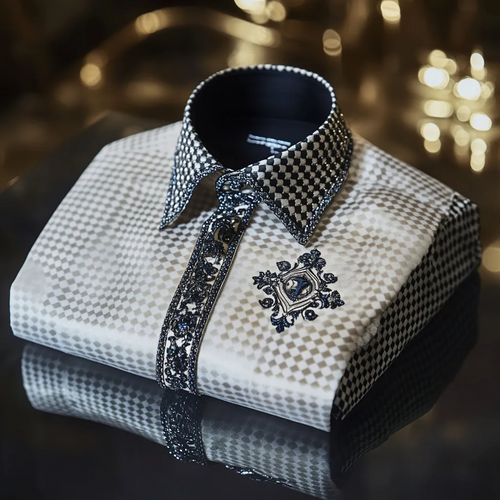 Men best unique Luxe Collection Effortless chic Shirt High Elasticity men's printed shirt