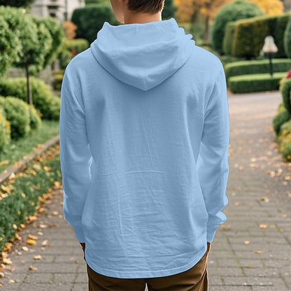 Men's Shirt Beach Wear Hooded Shirt Solid / Plain Color Street Going out Black White Khaki Gray Long-Sleeve Hooded Summer Clothing Apparel Adjustable Drawstring Hood