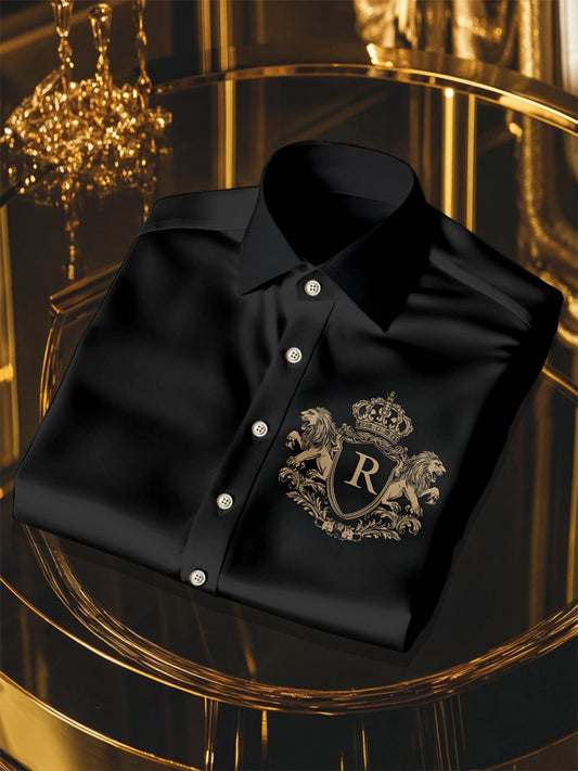 Men's Silk Luxury Business Long Sleeve Shirt