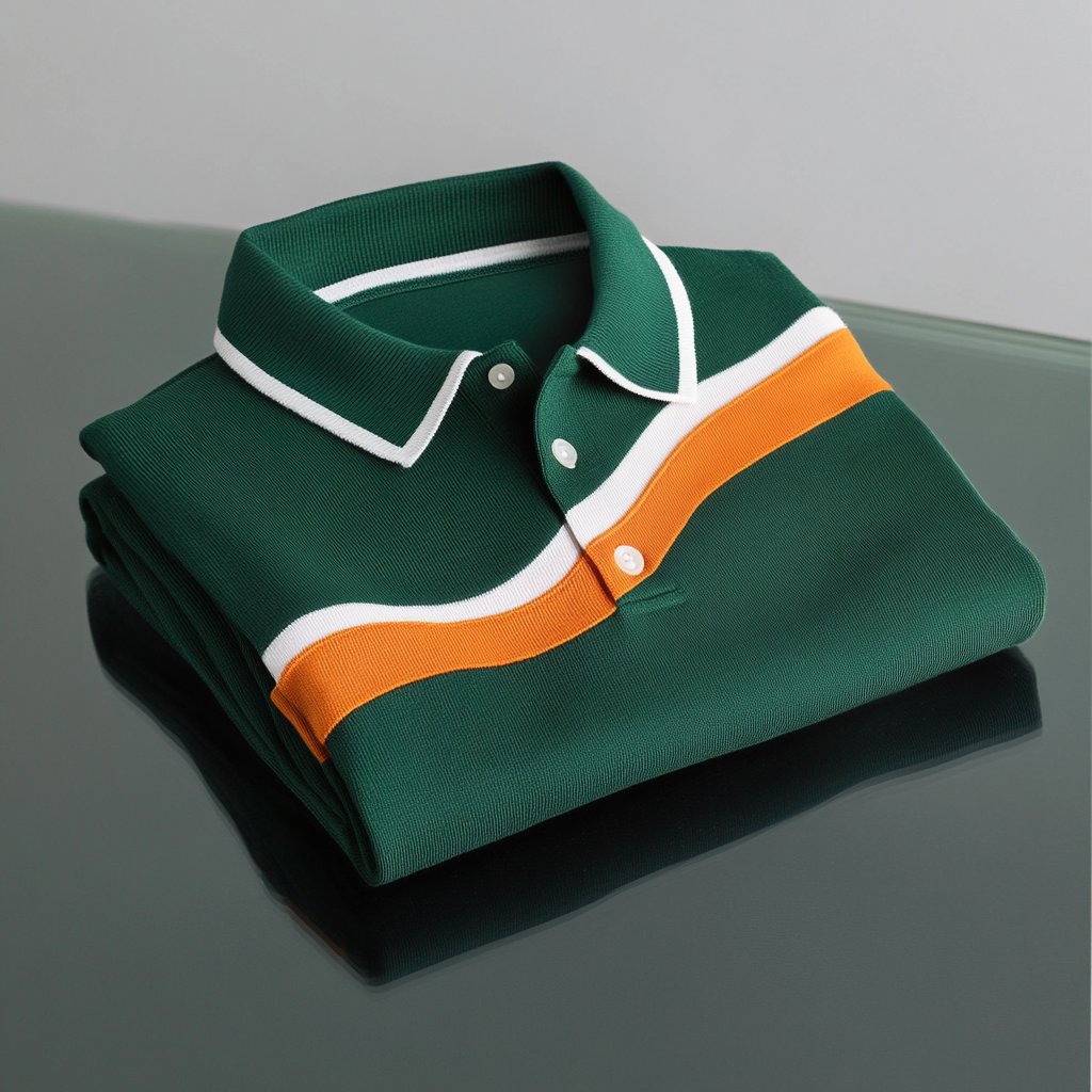 Men's Business Casual Button Short Sleeve Polo Shirt