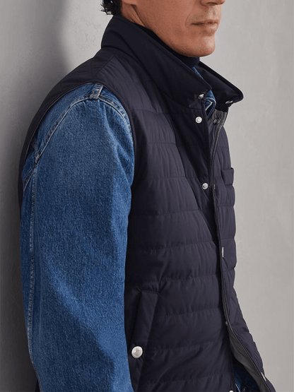 Men's Vintage Pleated Cotton Casual Cotton Vest