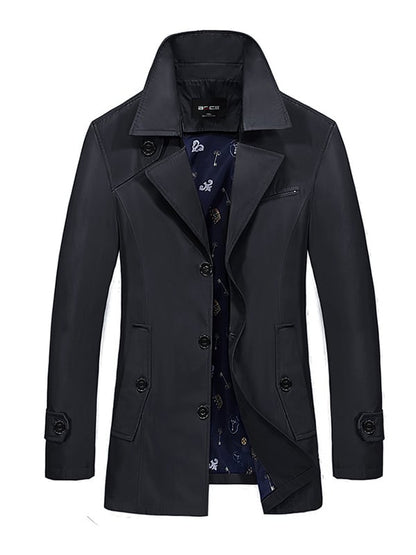 Men's Light Luxury Business Pocket Windbreaker
