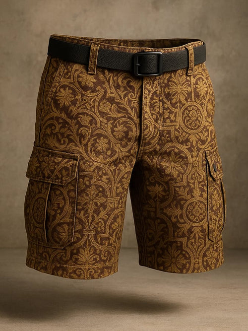Men's Retro Outdoor Ripstop Multi-Purpose Cargo Shorts