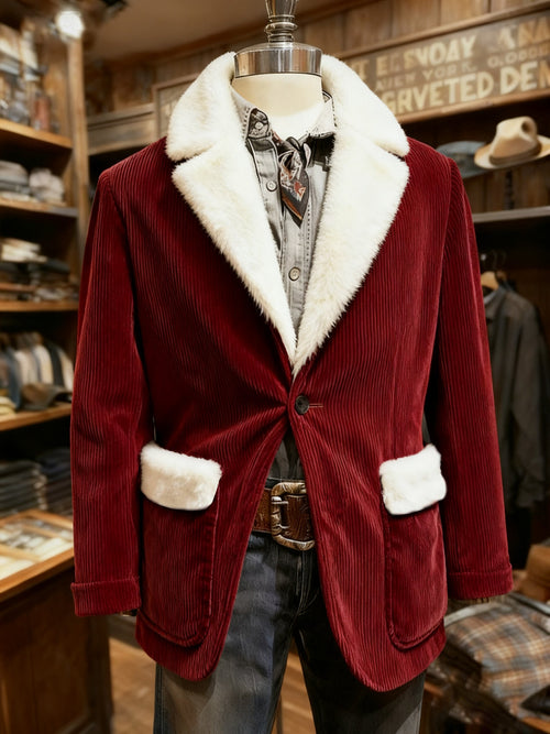 Men's Retro Christmas Lapel Casual Blazer
