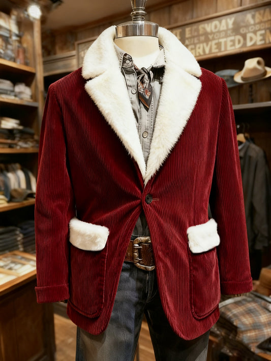 Men's Retro Christmas Lapel Casual Blazer
