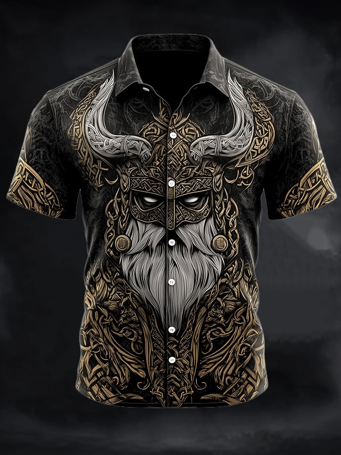 Men's Vintage Dark Viking Shirt