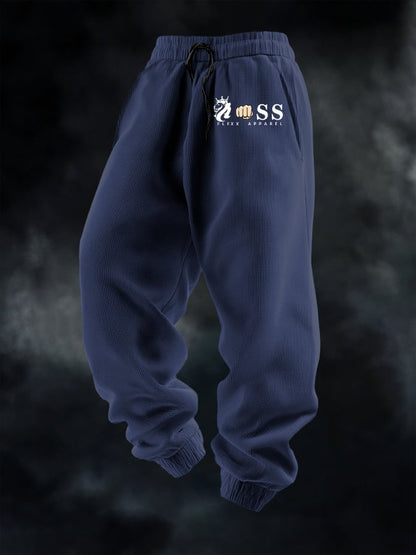 Men's Casual Waffle Solid Color Sports Pants