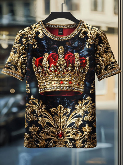 Men's Business Luxury Printed Short Sleeve T-Shirt