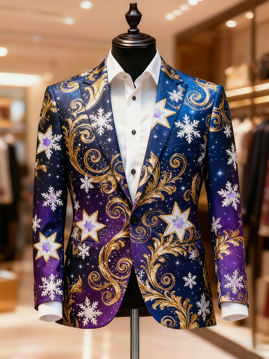 Men's Business Casual Christmas Suit Outerwear