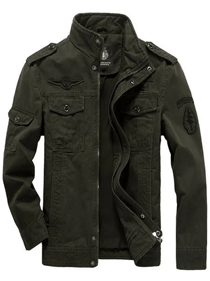 Men's Western Outdoor Vintage Multi-Pocket Jacket