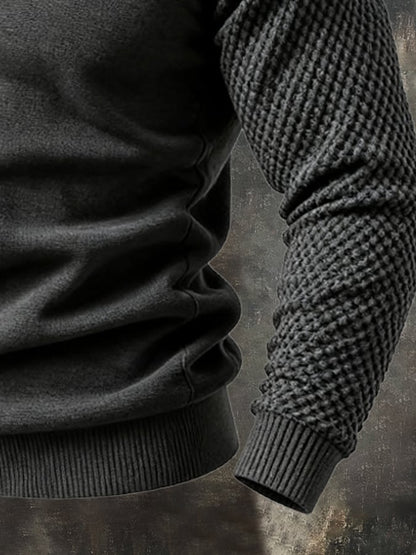 Men's Retro Comfort Fabric Splicing T-shirt